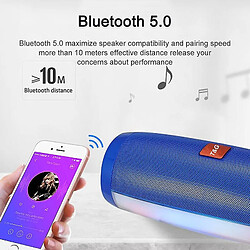 Acheter Universal Haut-parleurs Bluetooth portables LED sans fil étanche AUX TF USB Home Theatre Boombox FM Radio Musique