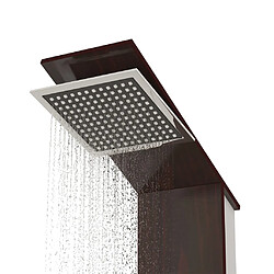 Acheter vidaXL Système de panneau de douche Verre Marron