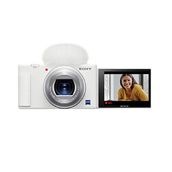 Sony ZV-1 Caméra Blanc+SanDisk 64 Go Extreme Pro SDXC UHS-I U3 V30 4K 200 Mo/s