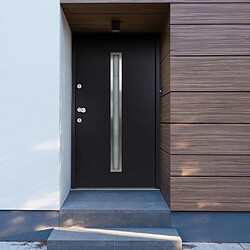 vidaXL Porte d'entrée aluminium anthracite 90x200 cm