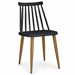 Paris Prix Lot de 4 Chaises Scandinaves Estelle 77cm Noir