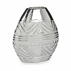 Gift Decor Vase Largeur Argenté Céramique 8 x 19,5 x 17,5 cm (6 Unités)