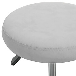 Acheter vidaXL Tabouret de massage Velours Gris clair