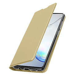 Avizar Housse Samsung Galaxy Note 10 Lite Étui Folio Porte-carte Support Vidéo or