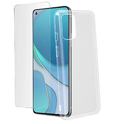 Avizar Coque OnePlus 8T Souple et Film Verre Trempé Dureté 9H transparent