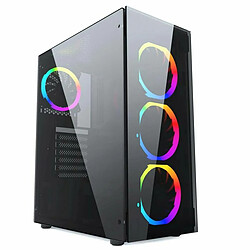 Boîtier ATX semi-tour GEMBIRD CCC-FC-1500RGB Noir