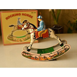 Universal La coupe de rocket de décélération Tin Toy Stricut Rare Rare Iron Shake Horse Horses a collecté des jouets pour enfants Haling Chinese Gift Vérices | Retro Tin Toys | Toy Toys Toys