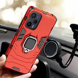 Acheter Avizar Coque pour Xiaomi Poco F5 Hybride Antichoc Anneau Support Ring Collection Rouge