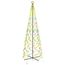 vidaXL Arbre de Noël cône 1400 LED Colorées 160x500 cm