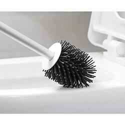 Avis Universal Porte-brosse de toilette de la salle de bains avec poignée de porte-brosse souple kit de nettoyage de la salle de bains accessoires du bol de toilette |