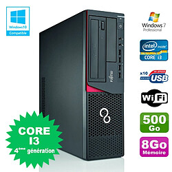 PC Fujitsu E720 E85+ SFF Core I3-4130 3.4GHz 8Go 500Go Graveur WIFI W7 - Occasion