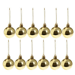 Acheter 24pcs 4cm joyeux noël ornements boules de Noël arbre accrochant décor or