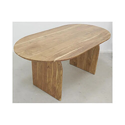 Acheter Aubry Gaspard Table ovale en acacia.