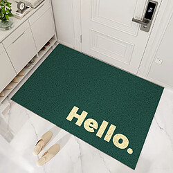 LUUCOZK Tapis de porte d'entrée antidérapants pour entrée intérieure - Vert jungle-45x75cm