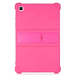 Coque en silicone avec béquille coulissante rose pour votre Samsung Galaxy Tab A7 10.4 (2020) T500