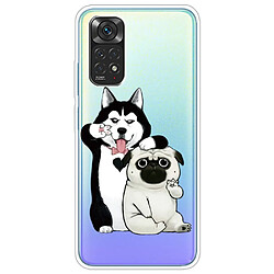 Coque en TPU antichoc deux chiens pour votre Xiaomi Redmi Note 11S 4G/Redmi Note 11 4G (Qualcomm)