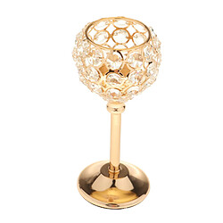 Cristal Bougeoir Photophore Bougeoir Centre De Table Banquet Doré 21,5 Cm