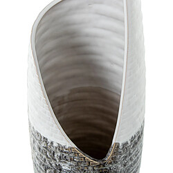 Avis Vase Alexandra House Living Blanc Gris Céramique 11 x 49 cm