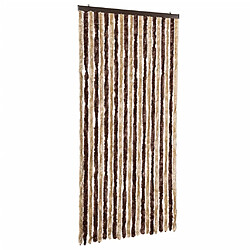 vidaXL Moustiquaire Beige et marron clair 90x200 cm Chenille