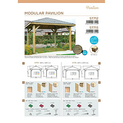 Solid Abri de Jardin Maisonnette Chalet de Jardin Kiosk 347x347