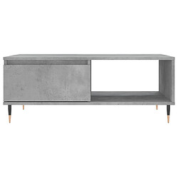 Maison Chic Table basse,Table Console Table d'appoint, Table pour salon gris béton 90x60x35 cm bois d'ingénierie -MN92956 pas cher