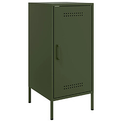 vidaXL Buffet vert olive 36x39x79 cm acier