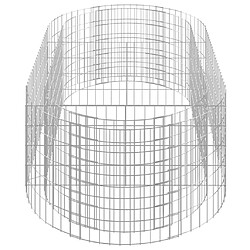 Acheter vidaXL Lit surélevé à gabion Fer galvanisé 200x100x50 cm