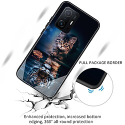 Coque en TPU antichoc chat et tigre pour votre Xiaomi 11T/11T Pro