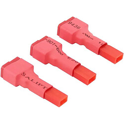 3pcs Adaptateur Sans Fil Connecteur Femelle T-Plug Deans Style vers JST RC