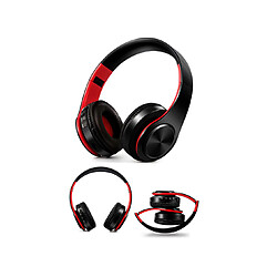 Acheter YP Select Casque Bluetooth sans fil pliable multicolore à la mode chaud - rouge / noir