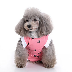 Acheter vêtements doux pour animaux de compagnie chien chat blessure abdominale et maladie de la peau protection rose l