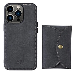 Coque en TPU + PU VILI magnétique, détachable 2-en-1 avec porte-carte noir pour votre iPhone 13 Pro Max 6.7 pouces