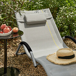 Avis SoBuy OGS38-HG Transat de Jardin Chaise Longue Bain de Soleil avec Appui-tête