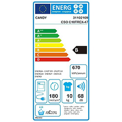 Candy Sèche linge Condensation CS OC 10 TREX 47