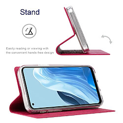 Etui en PU VILI auto-absorbé magnétique avec support et porte-carte, rose pour votre Oppo Reno7 Pro 5G