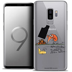 Caseink Coque Housse Etui Samsung Galaxy S9+ (6.2 ) [Crystal Gel HD Collection Les Shadoks ? Design Le Travail - Souple - Ultra Fin - Imprimé en France]