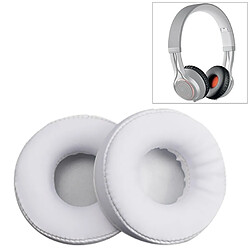 Wewoo Coussinets Mousse 2 PCS Pour Jabra Move Revo Coussin Casque Sans Fil En Cuir Éponge Cache-Oreillettes Rechange Oreillettes Blanc