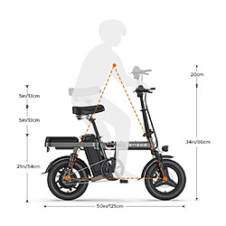 Avis Vélo Électrique ENGWE T14 EU : Puissance 250W, Batterie 480Wh | Autonomie 45KM