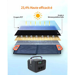 NOVOO 100W panneau solaire portable chargeur de batterie solaire pliable pas cher