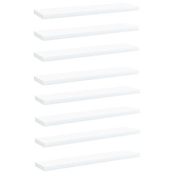 vidaXL Panneaux de bibliothèque 8 pcs blanc bois d’ingénierie