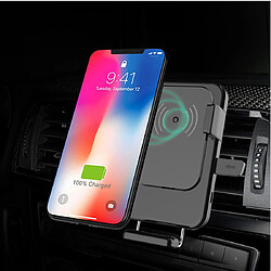 Wewoo Chargeur voiture pour iPhone, Galaxy, Sony, Lenovo, HTC, Huawei, et autres Smartphones T3 5V 1.5A Gravity Titulaire De Sortie D'air Vent Rapide Sans Fil Chargeur,