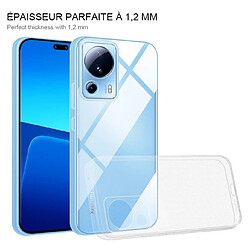 Htdmobiles Coque pour Xiaomi 13 Lite 5G - housse etui silicone gel fine + film ecran - TRANSPARENT TPU