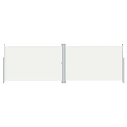 vidaXL Auvent latéral rétractable Crème 220x600 cm