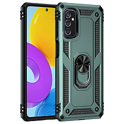 Coque en TPU anti-rayures avec béquille vert noirâtre pour votre Samsung Galaxy M52 5G