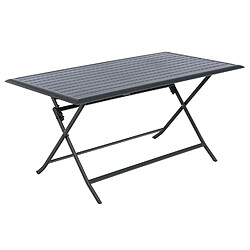 Hesperide Table pliante rectangulaire Azua - 6 Places - Graphite