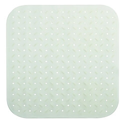 MSV Tapis Fond de douche antidérapant Caoutchouc CLASS 54x54cm Blanc