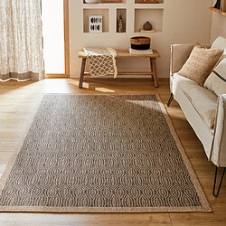 Avril Paris Tapis extérieur - 120x170cm - naturel - 100% polypropylène résistant aux UV - 1400 gr/m2 - ROZEN