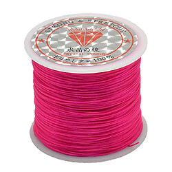 Acheter 50m de fil élastique pour corde élastique 50 mètres pour bijoux DIY rose rouge