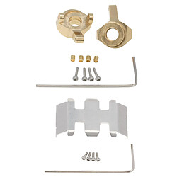 Acheter 2x Coupelles de Fusée de Direction RC + Plaque de Protection de Châssis pour Axial SCX24 AXI00001