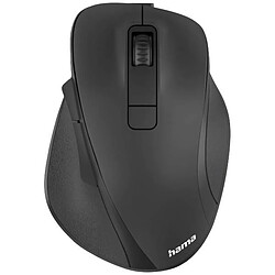 Hama Souris Ergonomique sans Fil, 6 Boutons, 2,4 GHz, BlueWave, 800/1200/1600 dpi, Souris Optique sans Fil, Souris Ergonomique, pour Ordinateur Portable/PC, Batterie, droitier, Noir